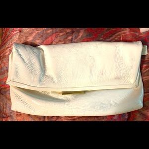 Goldenbleu all leather clutch